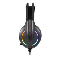 RAMPAGE RM-K6 STARK PLUS USB 7.1 Double RGB Efektli Metalik Gri Surround Gaming Oyuncu Mikrofonlu Kulaklık